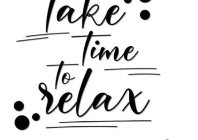 take time to relax